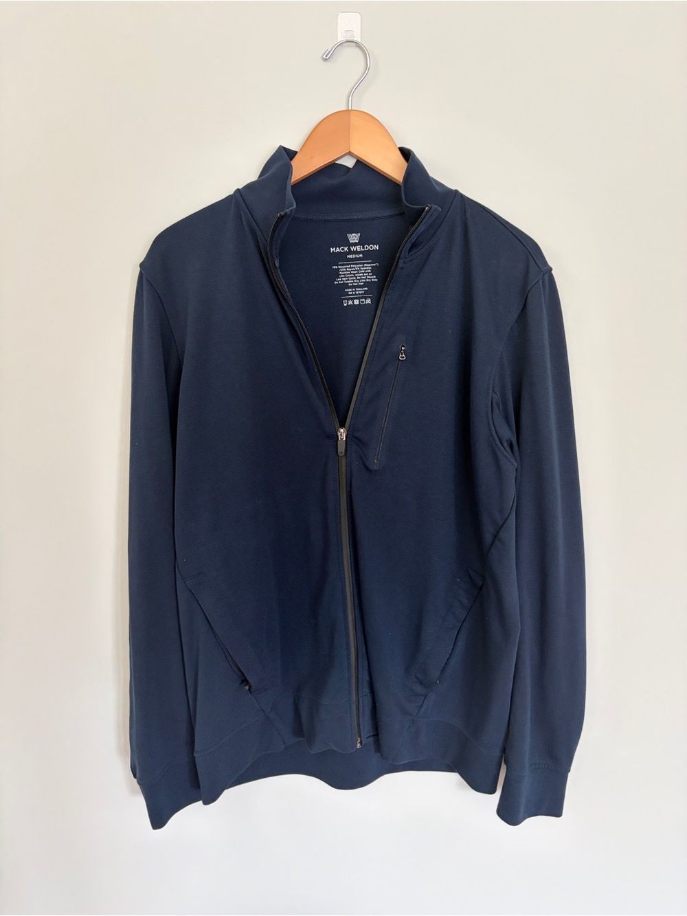 Mack Weldon Jacket - Atlas Navy Zip-Up Jacket
